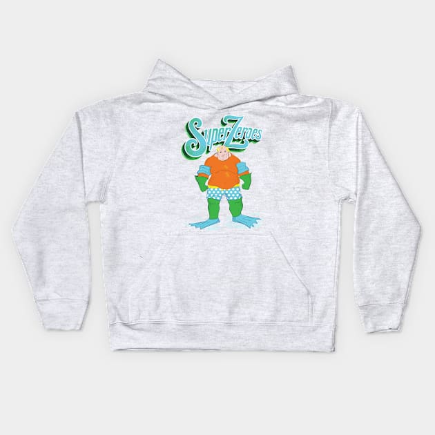 Aqua Flab Kids Hoodie by Phase22